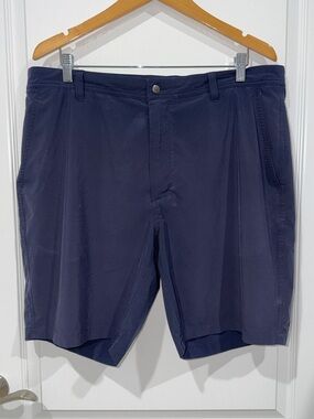 Footjoy Men's Navy flat front golf  Performance Shorts size 38” performance wear